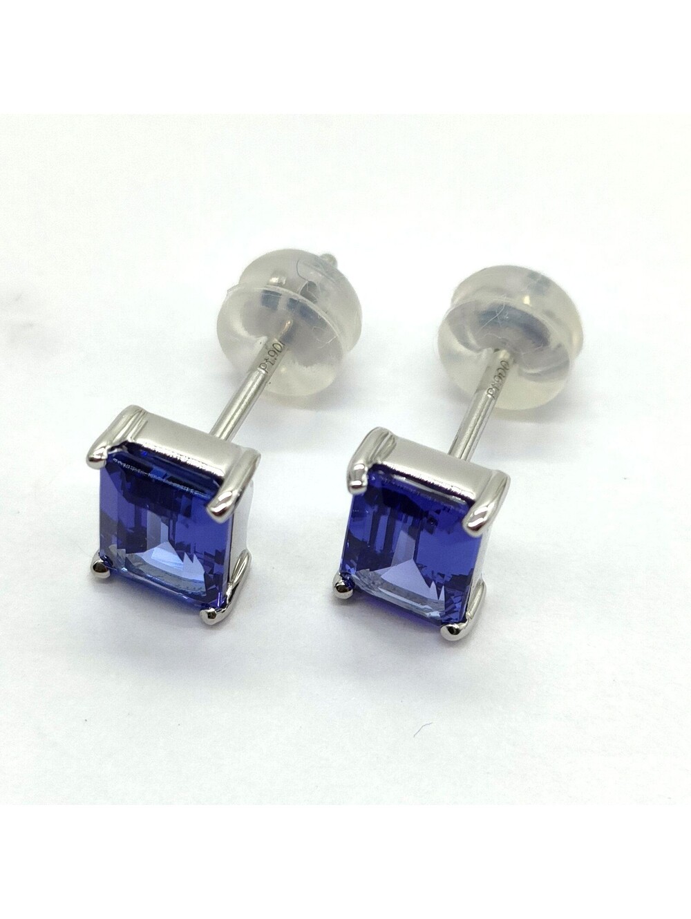 Jewelry Pierced Earring Tanzanite 1.92ct Platinum 5521067